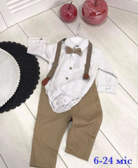 Детский Костюм (6-24 м) Боди-рубашка/брюки  ZI-861038
