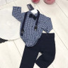 Детский Костюм (6-24 м) Боди-рубашка/брюки  ZI-861039